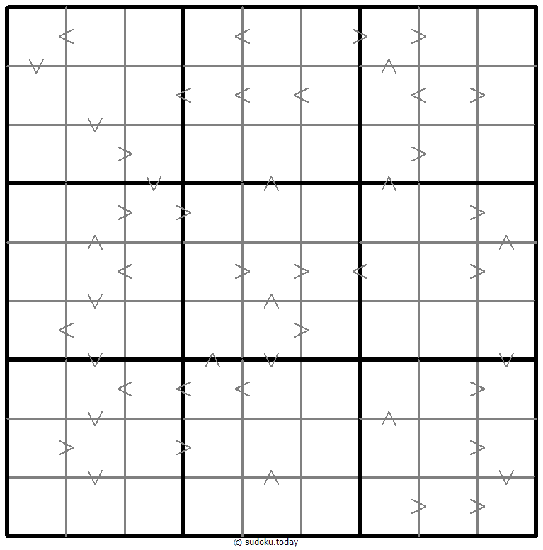 Greater Than Kropki Sudoku