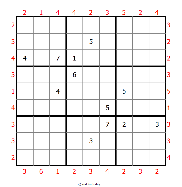 Skyscrapers Sudoku